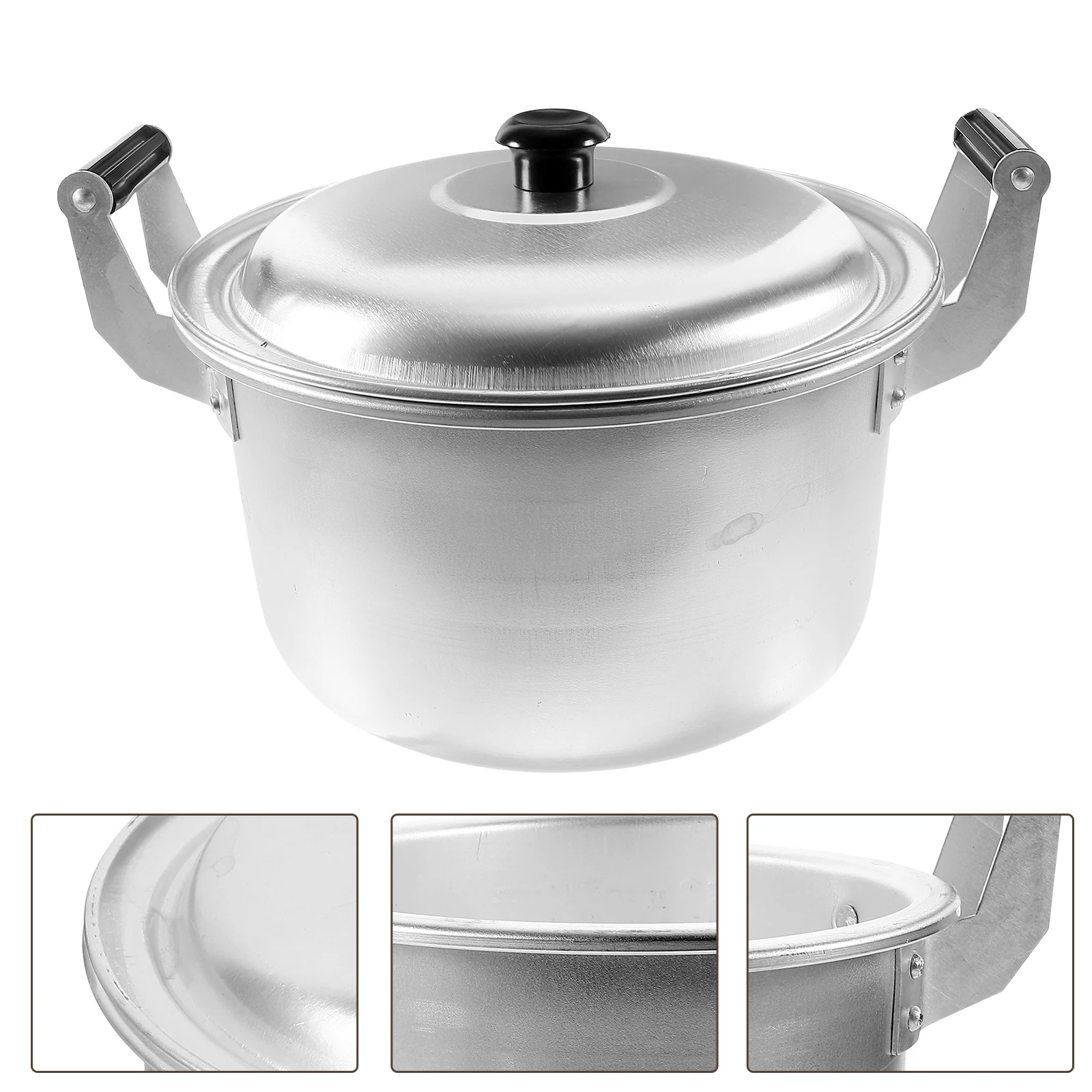Aluminum Alloy Noodle Large Capacity Thickened Stew Soup Cooking Double Handle Kitchen Rice Cooking Utensil Reusable Porridge
Aluminum Alloy Noodle Large Capacity Thickened Stew Soup Cooking Double Handle Kitchen Rice Cooking Utensil Reusable Porridge