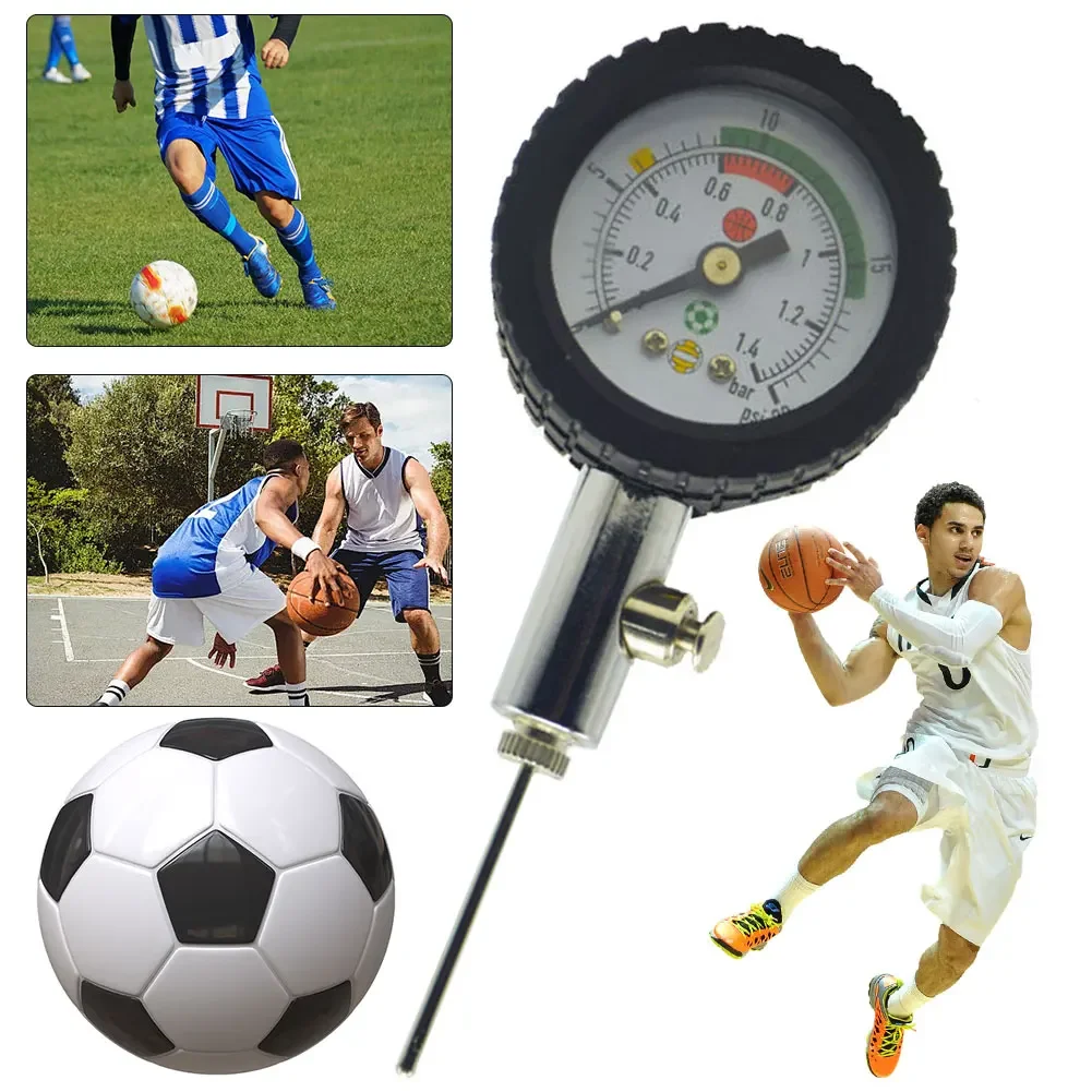 Portable Ball Pressure Gauge with Inflation Needles & Air Valve Stainless Steel Barometer Tool for Basketball Soccer
Portable Ball Pressure Gauge with Inflation Needles & Air Valve Stainless Steel Barometer Tool for Basketball Soccer