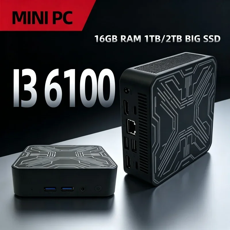 Multi-purpose 2026 Launched Mini Notebook i3 6100 8/16GB RAM SSD 4K WiFi6 BT5.2 Student Portable Computer
Multi-purpose 2026 Launched Mini Notebook i3 6100 8/16GB RAM SSD 4K WiFi6 BT5.2 Student Portable Computer