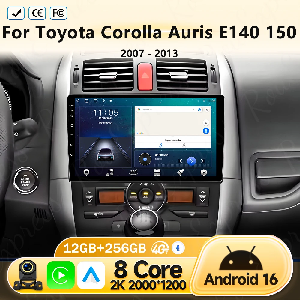 Android 16 Car Stereo Radio For Toyota Corolla Auris E140 150 2007 2008 2009 2010 2011 2012 2013 Multimedia Player Navigation
Android 16 Car Stereo Radio For Toyota Corolla Auris E140 150 2007 2008 2009 2010 2011 2012 2013 Multimedia Player Navigation