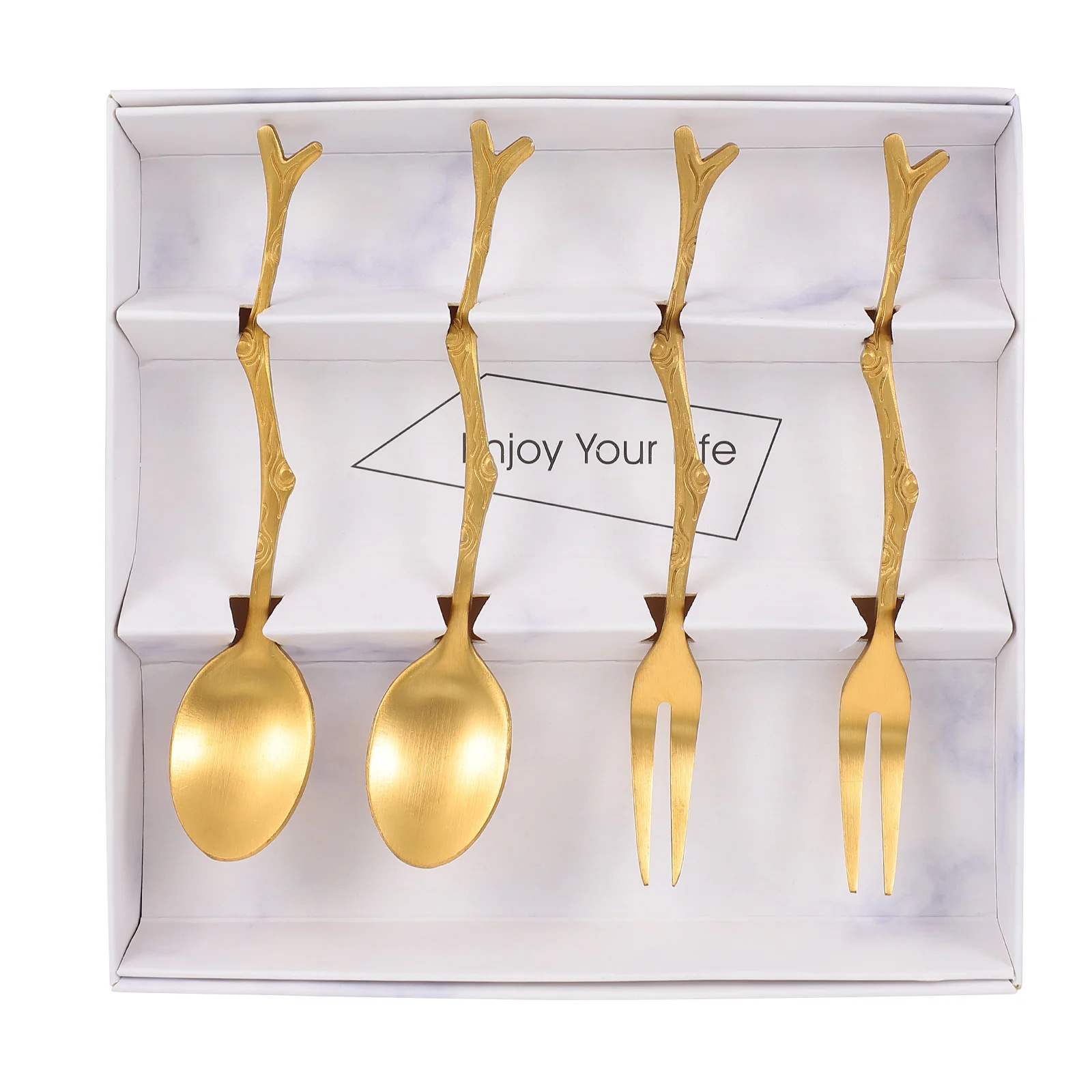 4 Pcs Stainless Steel Branch Fork Shape Spoon Tablespoon Coffee Utensils Restaurant Tableware Home Fruit
4 Pcs Stainless Steel Branch Fork Shape Spoon Tablespoon Coffee Utensils Restaurant Tableware Home Fruit