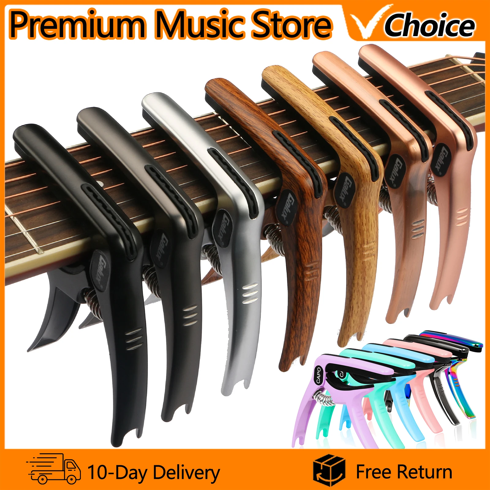 Galux Guitar Capo GC-501A Change Clamp Key High Quality Capo for Guitar Ukulele Mandolin Banjo Universal Accessories Parts
Galux Guitar Capo GC-501A Change Clamp Key High Quality Capo for Guitar Ukulele Mandolin Banjo Universal Accessories Parts