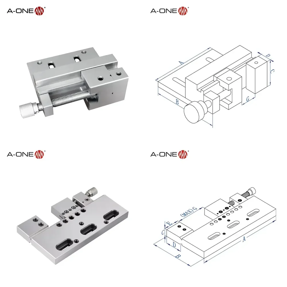 A-One EDM Manual Square Precision Mechanical Vise for Enhanced WEDm Accuracy 3A-210010
A-One EDM Manual Square Precision Mechanical Vise for Enhanced WEDm Accuracy 3A-210010
