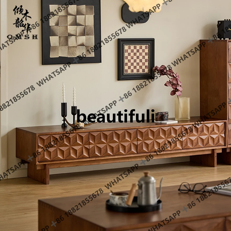 Вишневый французский средневековый резной шкафчик для гостиной из цельного дерева в стиле ретро
Вишневый французский средневековый резной шкафчик для гостиной из цельного дерева в стиле ретро