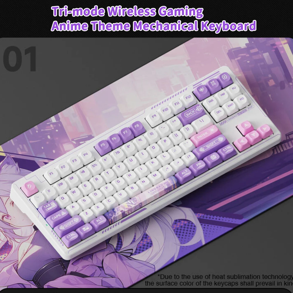 2025 New Tri-Mode Wireless Gaming Mechanical Keyboard RGB Backlight Hot-Swap Gasket Design Anime Theme Customizable For PC/Mac
2025 New Tri-Mode Wireless Gaming Mechanical Keyboard RGB Backlight Hot-Swap Gasket Design Anime Theme Customizable For PC/Mac