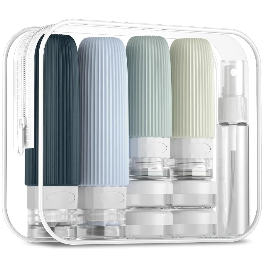 16 Pack Travel Bottles Set TSA Approved Leak Proof Silicone Squeezable Containers for Toiletries Refillable Travel Accessories
16 Pack Travel Bottles Set TSA Approved Leak Proof Silicone Squeezable Containers for Toiletries Refillable Travel Accessories