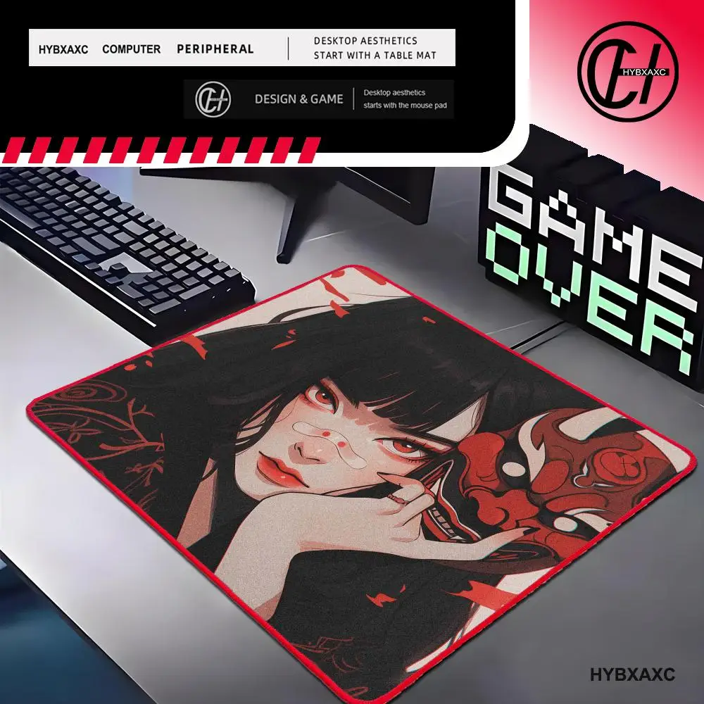 Anime Mouse Pad Small Size Oni Mask Girl Premium Deskmats Game Professional E-Sports Mousepad With Red Lock Edge High Quality
Anime Mouse Pad Small Size Oni Mask Girl Premium Deskmats Game Professional E-Sports Mousepad With Red Lock Edge High Quality