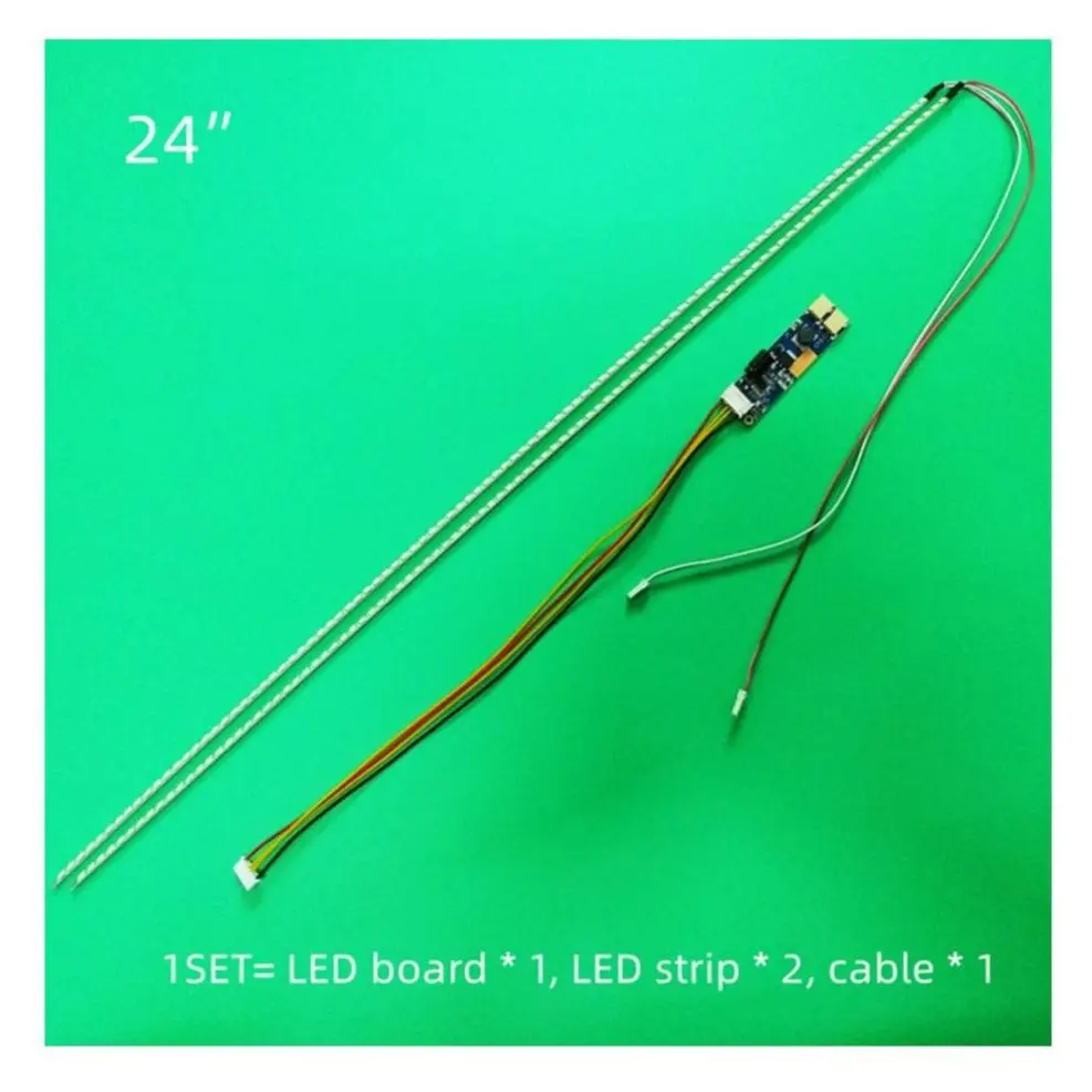 5 sets of 10 LED strips, 5 inverters, cables and LED lighting, 540 mm, for 15, 17, 19, 20, 22, 24 inch LCD screens, LED premium
5 sets of 10 LED strips, 5 inverters, cables and LED lighting, 540 mm, for 15, 17, 19, 20, 22, 24 inch LCD screens, LED premium