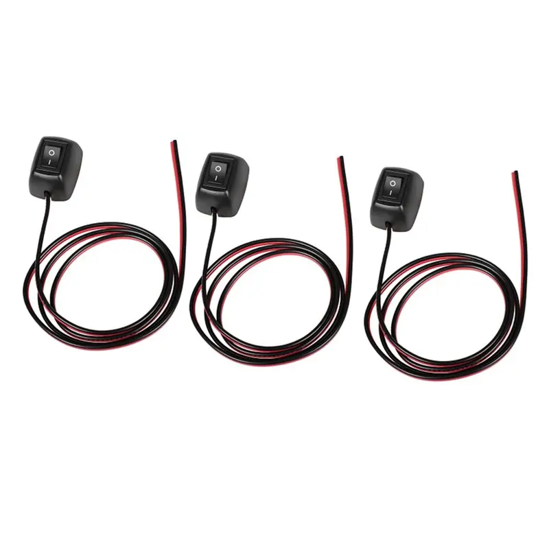 WORTHOWN-On-Off 3 Pack Inline KCD1 Rocker Switch 10A 12V SPST Switch Box With Self-Adhesive Mounting For Car Board Household App
WORTHOWN-On-Off 3 Pack Inline KCD1 Rocker Switch 10A 12V SPST Switch Box With Self-Adhesive Mounting For Car Board Household App