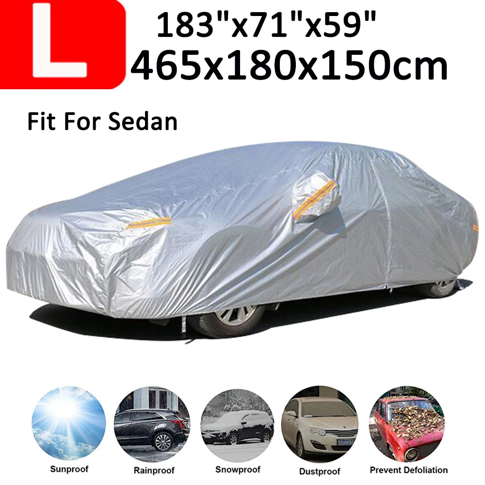 NEVERLAND Full Car Cover, Car Protector, L Size 465*180*150cm, All-weather Indoor And Outdoor Car Protective Cover
NEVERLAND Full Car Cover, Car Protector, L Size 465*180*150cm, All-weather Indoor And Outdoor Car Protective Cover