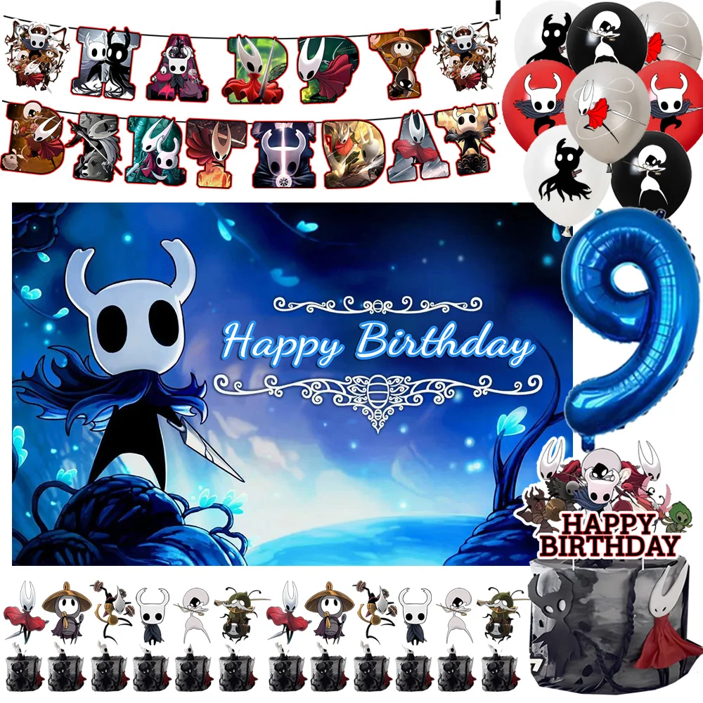 Hollow Knightes Birthday Party Decorations Number Balloon Cake Topper Popular Game Background Banner Party Supplies Kid Gifts
Hollow Knightes Birthday Party Decorations Number Balloon Cake Topper Popular Game Background Banner Party Supplies Kid Gifts