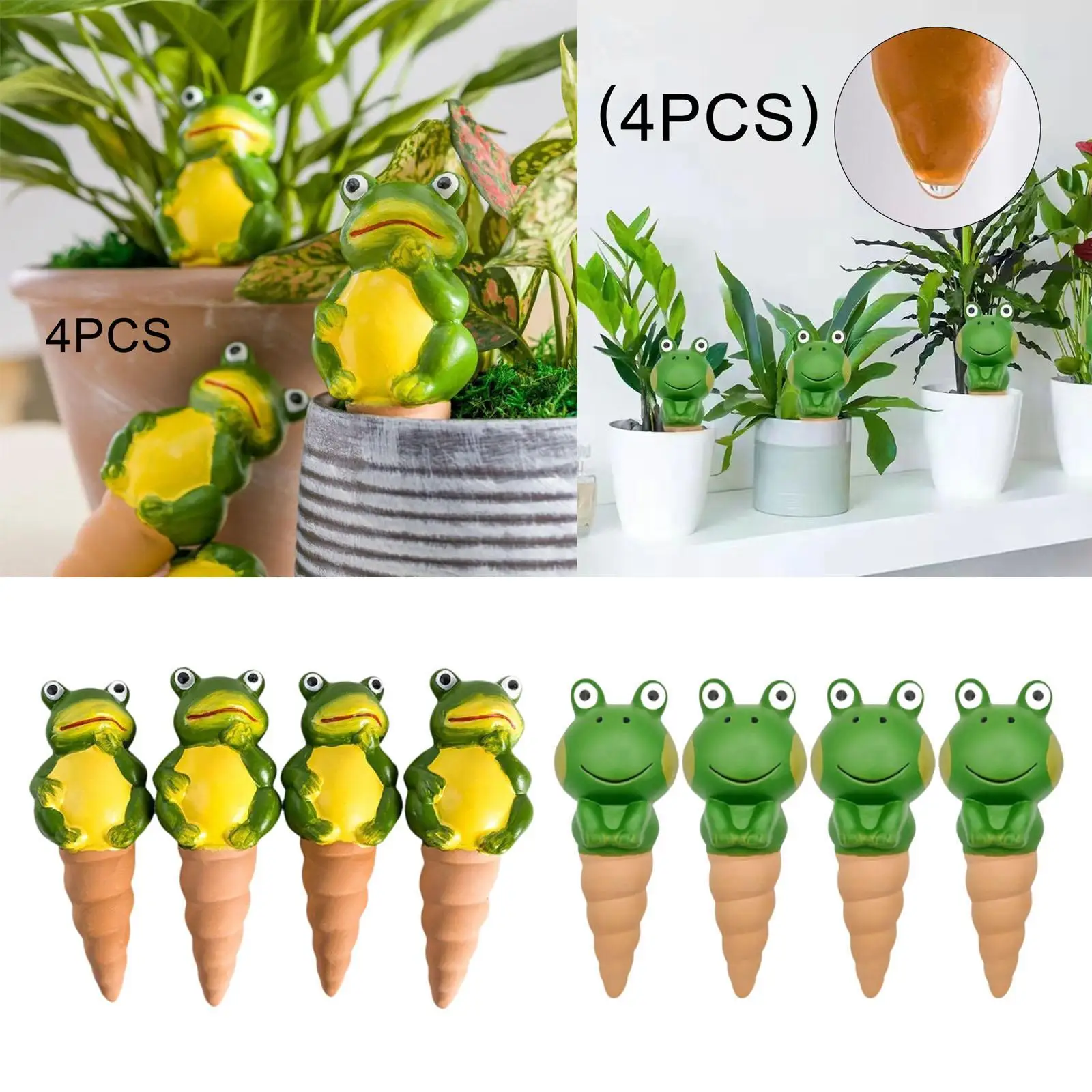 4x Frog Shaped Plant Watering Stake Plant Watering Stake Decorative Cute Plant Self Watering Device for Indoor Outdoor Plants
4x Frog Shaped Plant Watering Stake Plant Watering Stake Decorative Cute Plant Self Watering Device for Indoor Outdoor Plants