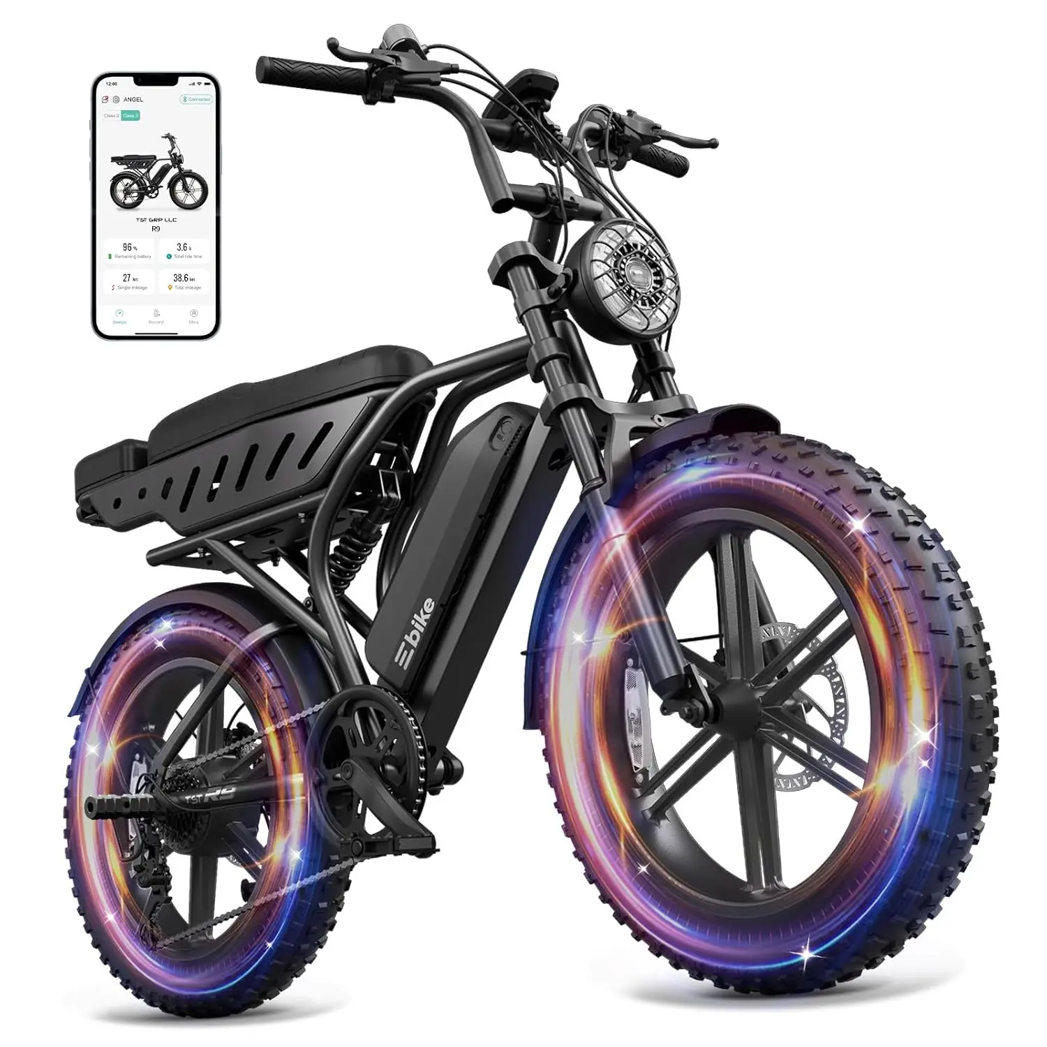 1500W 48V 15Ah 20" Fat Tire Electric Bike 60 Miles Range Full Suspension 7-Speed Adults Mountain Ebike, Customized
1500W 48V 15Ah 20" Fat Tire Electric Bike 60 Miles Range Full Suspension 7-Speed Adults Mountain Ebike, Customized