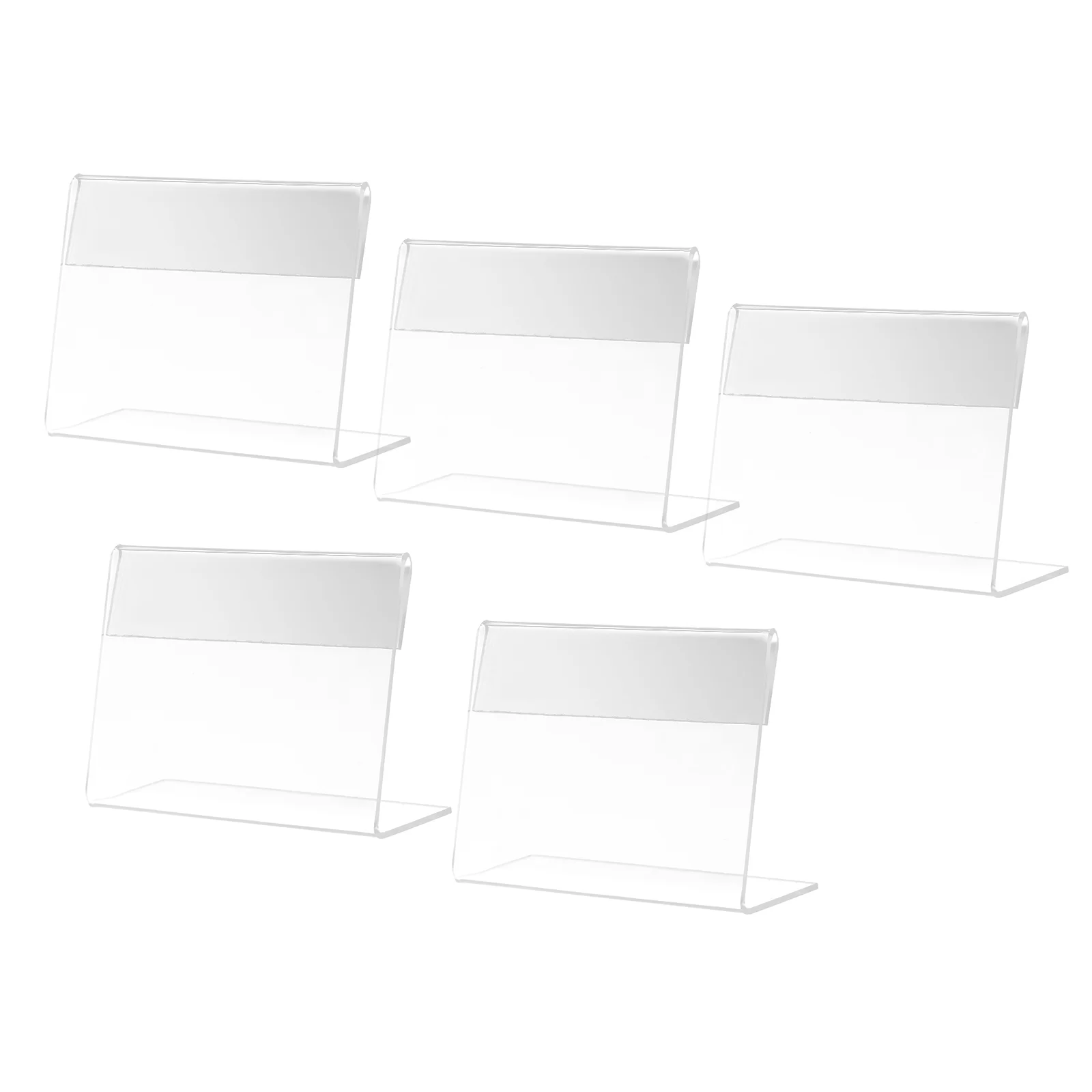5 Pcs Display Label Deck Cards Desktop Stand Shape Bracket Shelf Labels for Wire Shelving Acrylic
5 Pcs Display Label Deck Cards Desktop Stand Shape Bracket Shelf Labels for Wire Shelving Acrylic