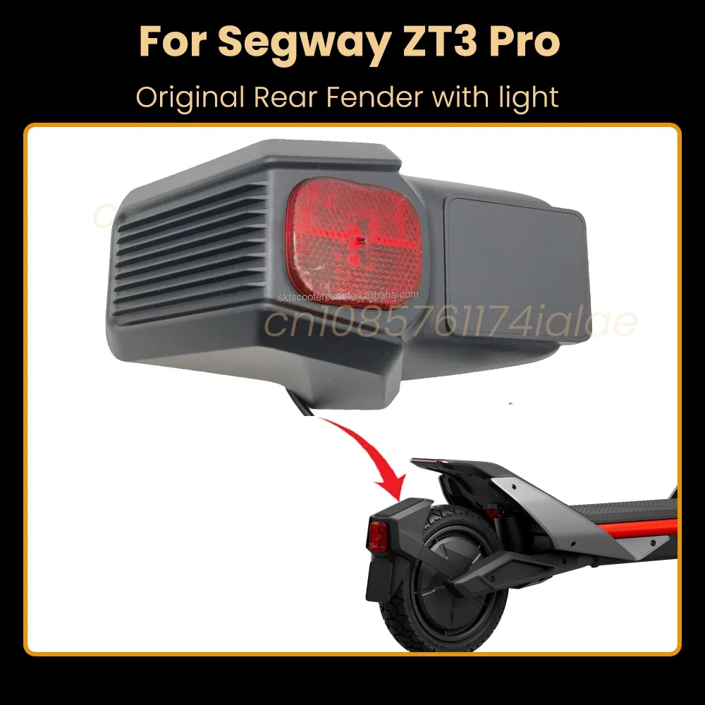Original E-KickScooter Rear Fender with Taillight Assembly for Segway ZT3 Pro Electric Scooter Mudguard Include Brake Light
Original E-KickScooter Rear Fender with Taillight Assembly for Segway ZT3 Pro Electric Scooter Mudguard Include Brake Light