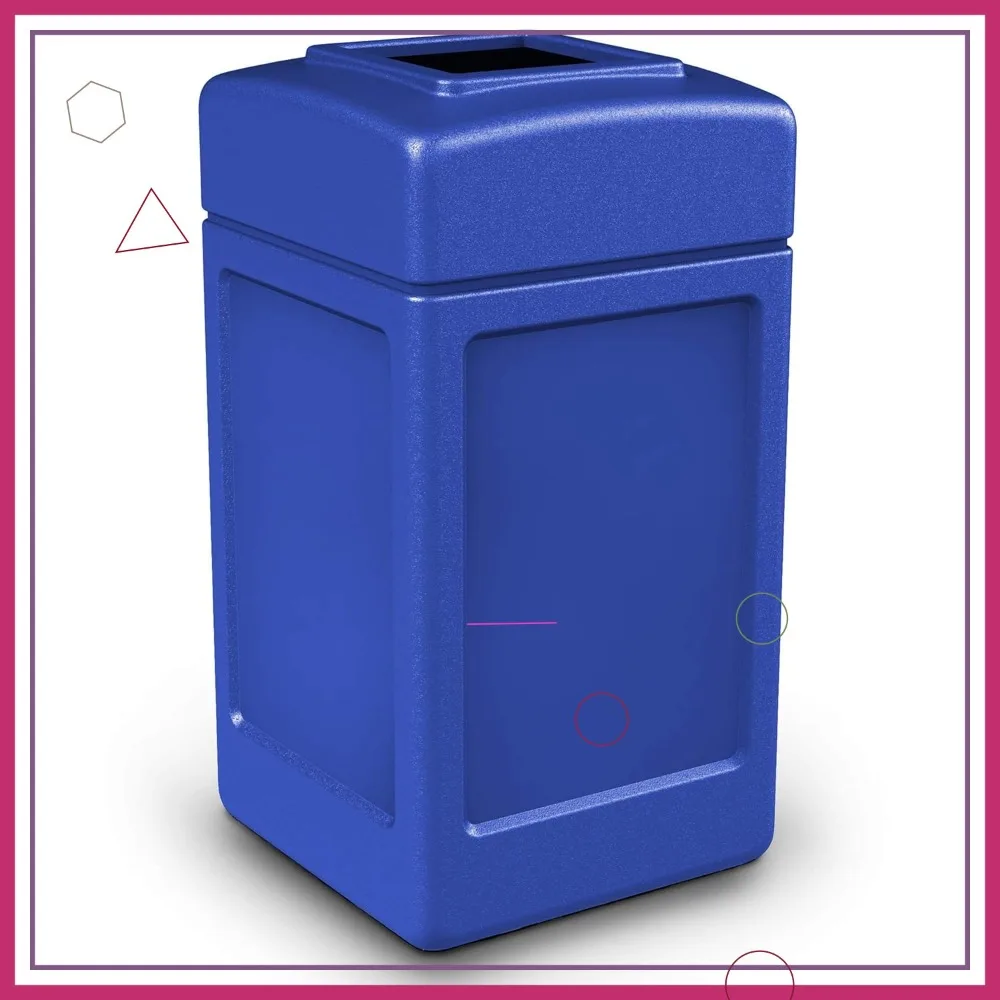 Commercial Zone Products 732104 Square Waste Container, Blue, 42 Gallon
Commercial Zone Products 732104 Square Waste Container, Blue, 42 Gallon