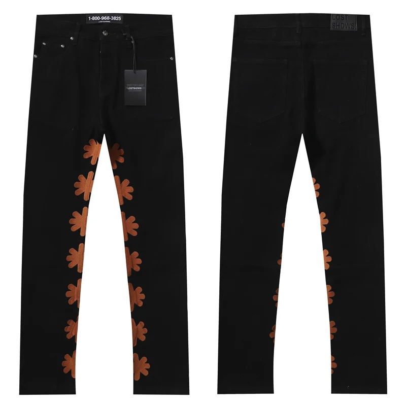 NEW LOST Jeans American Style Orange Embroidery Logo Denim Pants High Quality Original Label Slim Stretch Men's Trousers
NEW LOST Jeans American Style Orange Embroidery Logo Denim Pants High Quality Original Label Slim Stretch Men's Trousers