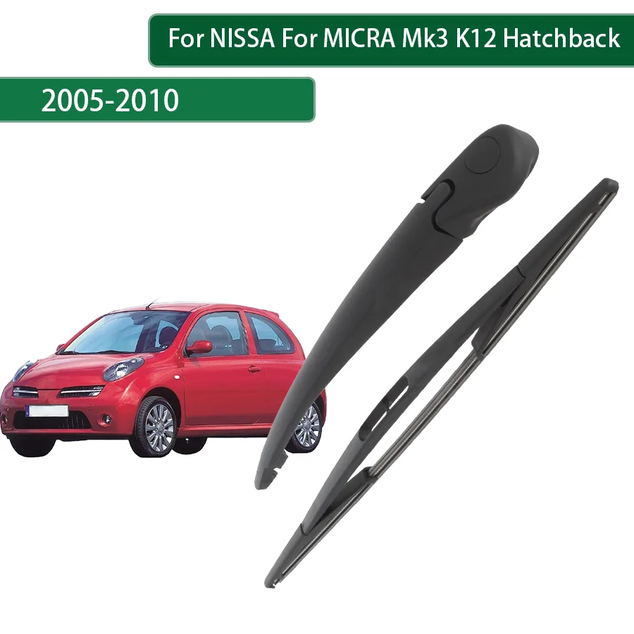 For NISSA MICRA Mk3 K12 Hatchback 2005-2006-2009-2010 Rear Wiper Blade Arm Set Rear Window Windshield
For NISSA MICRA Mk3 K12 Hatchback 2005-2006-2009-2010 Rear Wiper Blade Arm Set Rear Window Windshield