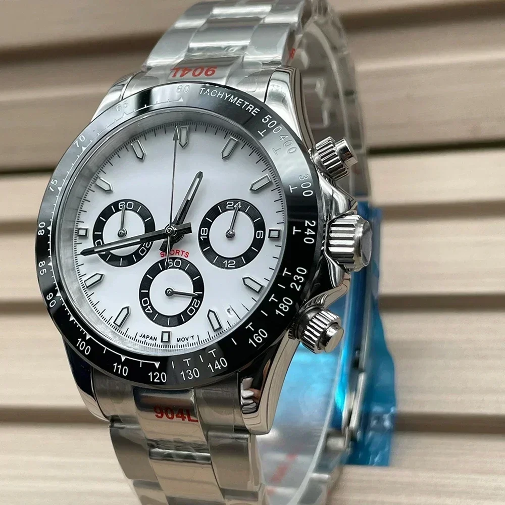 High luxury Waterproof Sapphire Automatic Mechanical Watch White Black Panda Luxury 40mm Stainless Steel Customized
High luxury Waterproof Sapphire Automatic Mechanical Watch White Black Panda Luxury 40mm Stainless Steel Customized