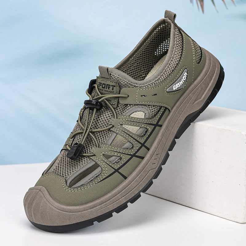 2026 Summer Men's Mesh Shoes Outdoor Hollow Breathable, Anti slip, Wear resistant Beach Casual Shoes Sports Shoes
2026 Summer Men's Mesh Shoes Outdoor Hollow Breathable, Anti slip, Wear resistant Beach Casual Shoes Sports Shoes