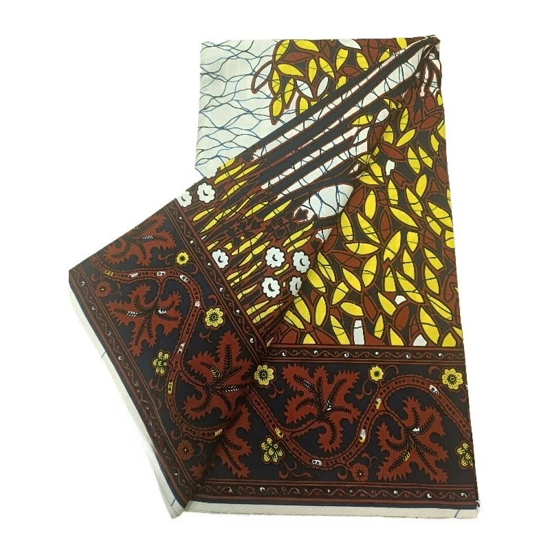 High Quality Ankara Wax Prints Fabric 6 yards 100% Cotton Super Soft African Real Wax Fabric Ghana Nigeria New Style
High Quality Ankara Wax Prints Fabric 6 yards 100% Cotton Super Soft African Real Wax Fabric Ghana Nigeria New Style
