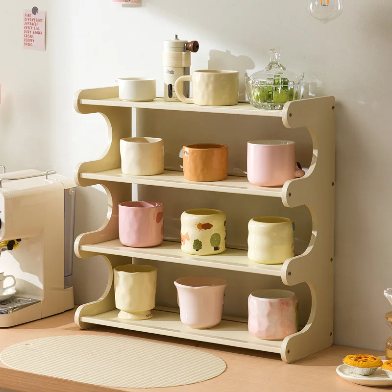 Cream wind cup holder Cup storage rack Household multi-layer desktop tea cup rack Tea set storage rack Dining side cabinet
Cream wind cup holder Cup storage rack Household multi-layer desktop tea cup rack Tea set storage rack Dining side cabinet