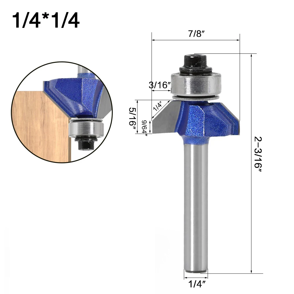 1PC Router Bit with 45 Degree Chamfer Design Solid Steel Construction for Woodworking 4inch Shank for Professional Use
1PC Router Bit with 45 Degree Chamfer Design Solid Steel Construction for Woodworking 4inch Shank for Professional Use