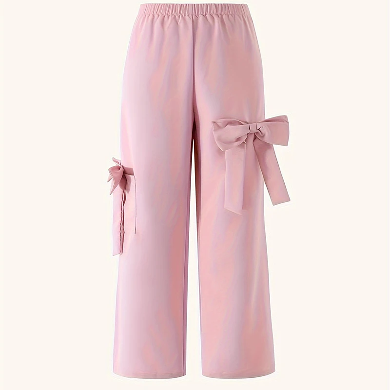 Four Season Girls Cute Casual Fashionable Sweet Solid Color Bow Work Clothes Pants Princess Birthday Party Costumes
Four Season Girls Cute Casual Fashionable Sweet Solid Color Bow Work Clothes Pants Princess Birthday Party Costumes