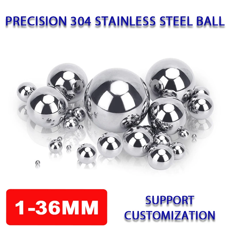304 Stainless Steel Ball 1-36mm Precision Bearing Ball Solid Smooth Round Bead Ball (Customizable Quantity and Size)
304 Stainless Steel Ball 1-36mm Precision Bearing Ball Solid Smooth Round Bead Ball (Customizable Quantity and Size)
