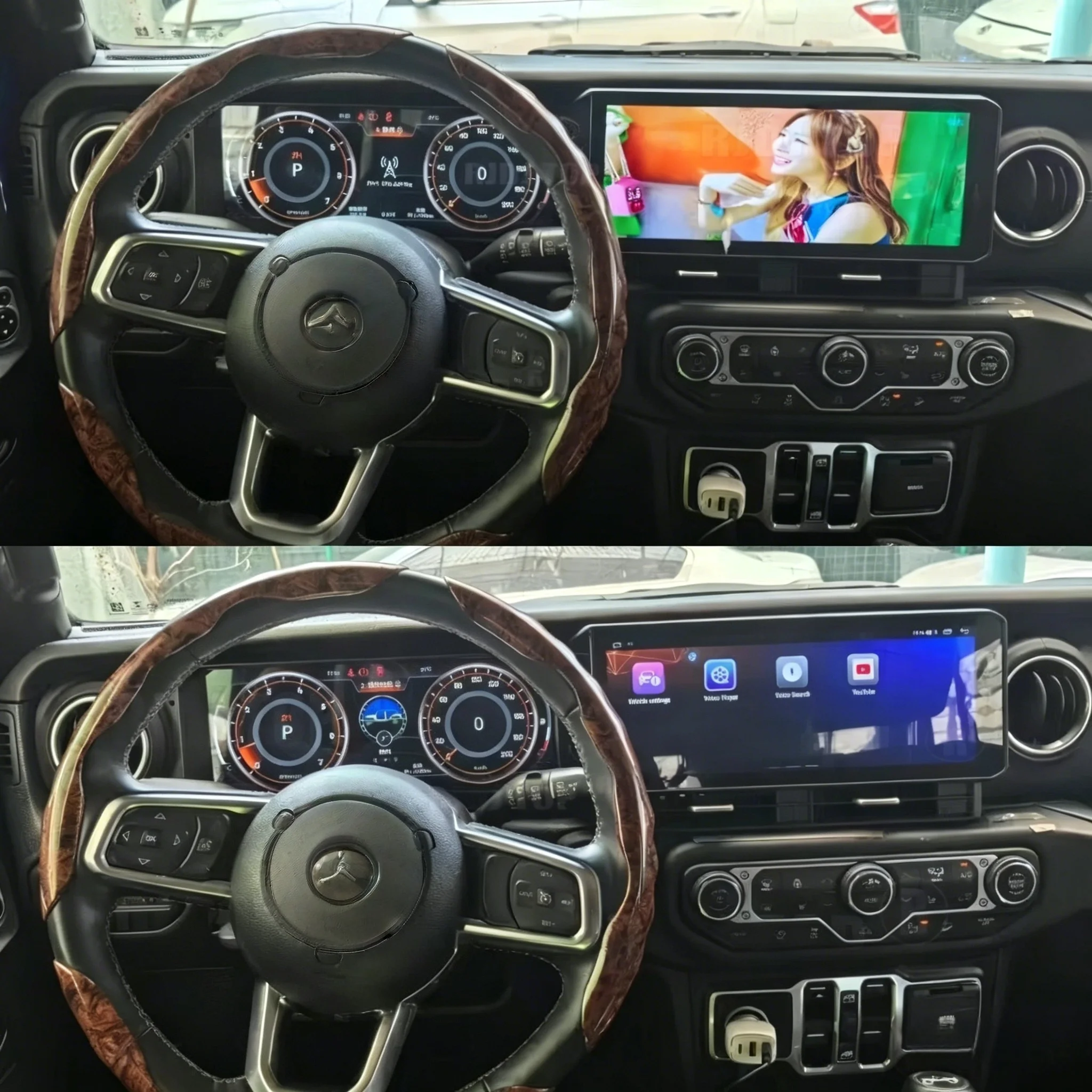 12.3"+12.3" Android 15 Auto Car Radio Navigation For Jeep Wrangler JL 2018-2023 CarPlay Dual Screen Digital Dashboard Head unit
12.3"+12.3" Android 15 Auto Car Radio Navigation For Jeep Wrangler JL 2018-2023 CarPlay Dual Screen Digital Dashboard Head unit