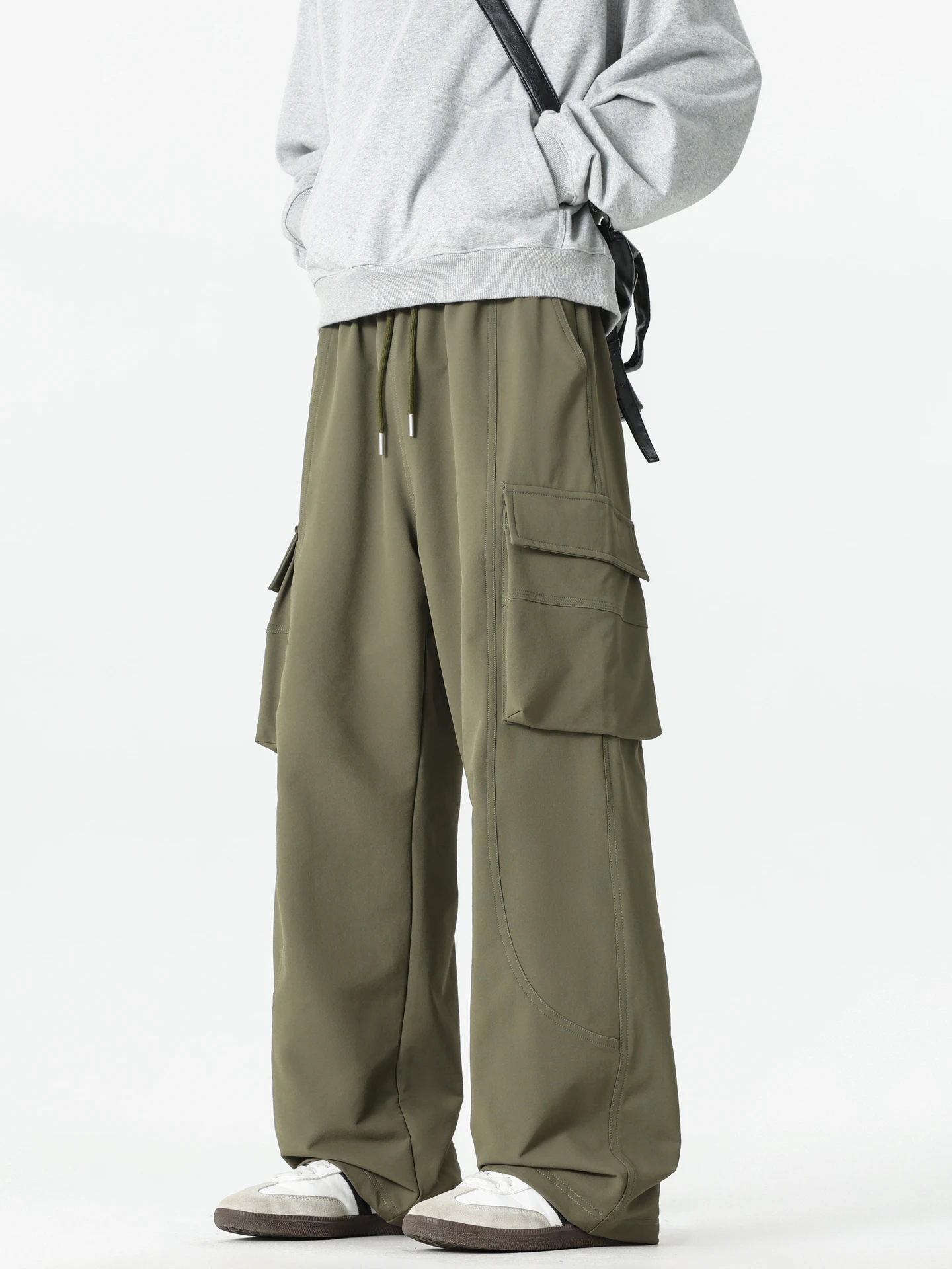 Модные американские рабочие брюки с несколькими карманами, эластичные, свободные, широкие, длинные брюки для мужчин и женщин
Модные американские рабочие брюки с несколькими карманами, эластичные, свободные, широкие, длинные брюки для мужчин и женщин