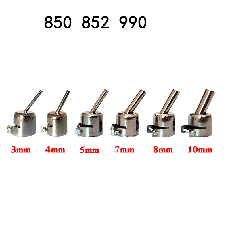 Universal air nozzle 850 852 990 hot air gun air nozzle round diagonal nozzle desoldering typhoon nozzle
Universal air nozzle 850 852 990 hot air gun air nozzle round diagonal nozzle desoldering typhoon nozzle