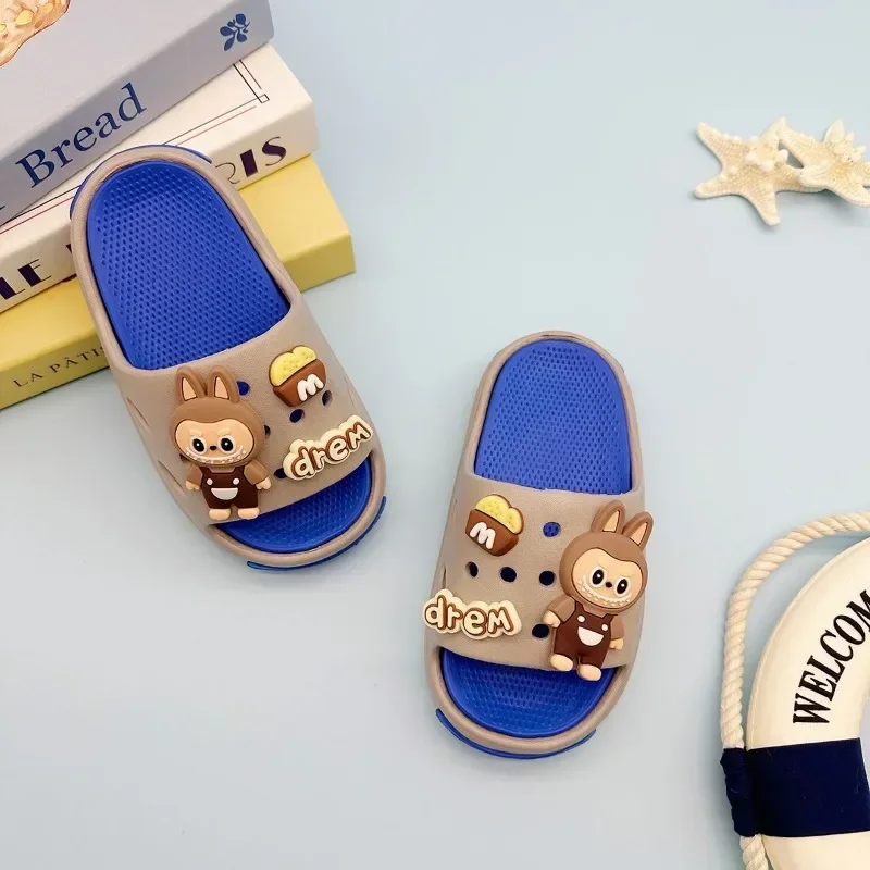 MINISO Anime Kawaii Ins Labubu EVA Slippers Cute Cartoon Fashion Soft Sole Children Non-slip Sandals Lovely Gifts for Kids
MINISO Anime Kawaii Ins Labubu EVA Slippers Cute Cartoon Fashion Soft Sole Children Non-slip Sandals Lovely Gifts for Kids