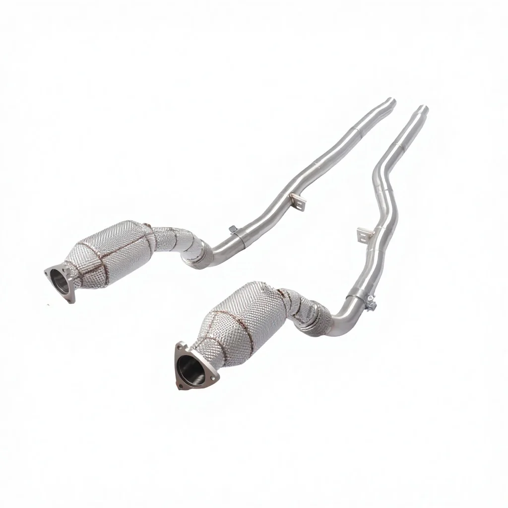 Stainless steel catalytic converter for Audi A6 C6 3.0T 2004-2011 with insulated downspout, performance upgrade, sports car audi
Stainless steel catalytic converter for Audi A6 C6 3.0T 2004-2011 with insulated downspout, performance upgrade, sports car audi