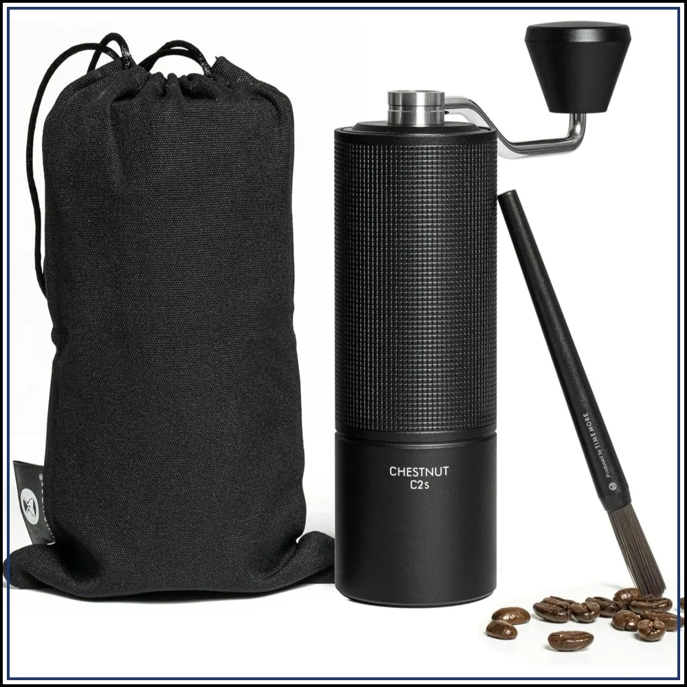 Manual Coffee Grinder, Full Metal Body, 25g Capacity, CNC Stainless Steel Conical Burr, Adjustable Grind Setting, Portable Hand Grinder, Black
Manual Coffee Grinder, Full Metal Body, 25g Capacity, CNC Stainless Steel Conical Burr, Adjustable Grind Setting, Portable Hand Grinder, Black