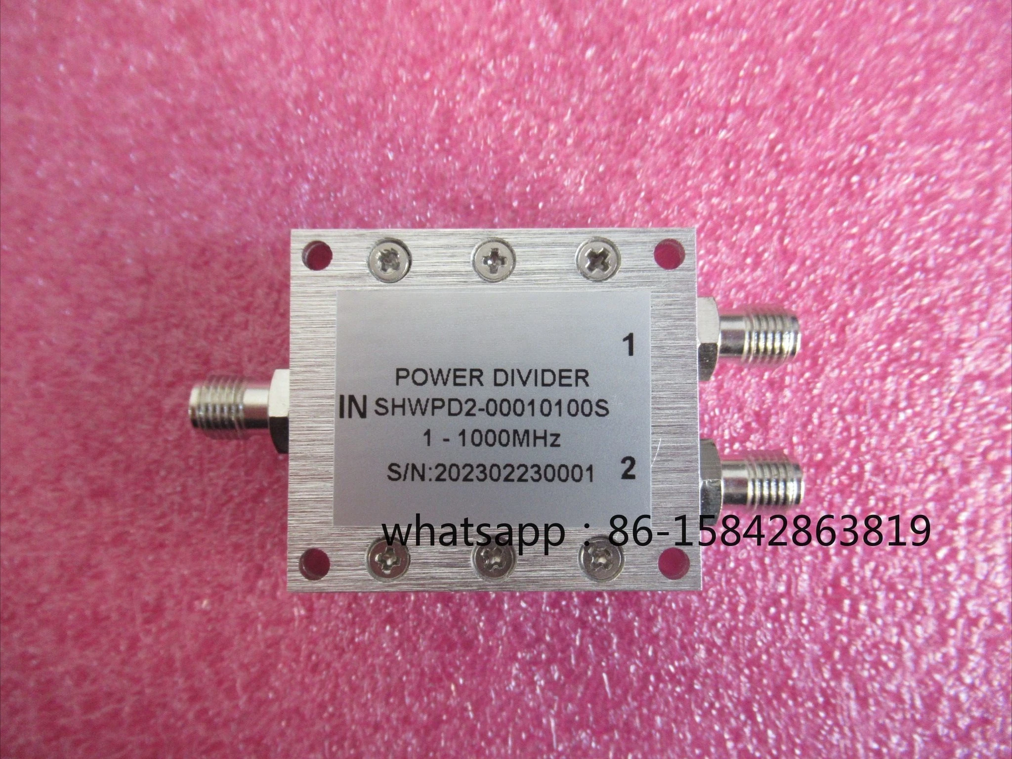 1-1000MHz SMA Low Loss High Isolation, RF One-to-two Power Divider, Microstrip Power Divider
1-1000MHz SMA Low Loss High Isolation, RF One-to-two Power Divider, Microstrip Power Divider