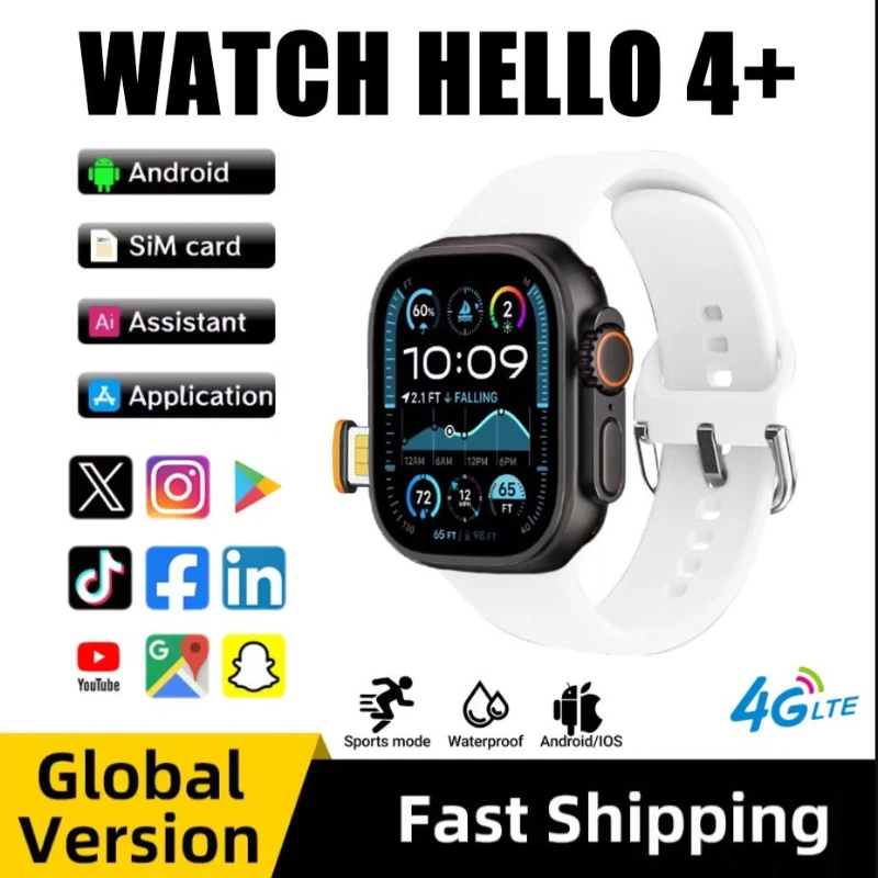 Hello Watch 4 Plus 4G обеспечивает надежное GPS-отслеживание в ОС Android. Доступ к воспроизведению Google. Обзор на YouTube. Счетчик шагов. Анализ сна.
Hello Watch 4 Plus 4G обеспечивает надежное GPS-отслеживание в ОС Android. Доступ к воспроизведению Google. Обзор на YouTube. Счетчик шагов. Анализ сна.