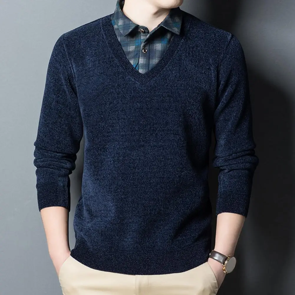 Men Sweater with Shirt Collar Men Shirt Collar Sweater Men's Winter Knitwear Fake Two Pieces Pullover Sweater with for Slim
Men Sweater with Shirt Collar Men Shirt Collar Sweater Men's Winter Knitwear Fake Two Pieces Pullover Sweater with for Slim