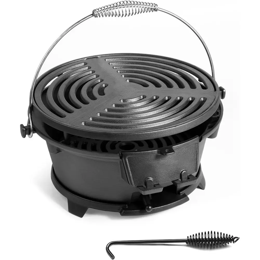 Mini Hibachi Grill Outdoor, Portable Small Charcoal Camping Barbecue Grill, 100 Cast Iron, Durable Coal Door, Draft Door, Ideal
Mini Hibachi Grill Outdoor, Portable Small Charcoal Camping Barbecue Grill, 100 Cast Iron, Durable Coal Door, Draft Door, Ideal