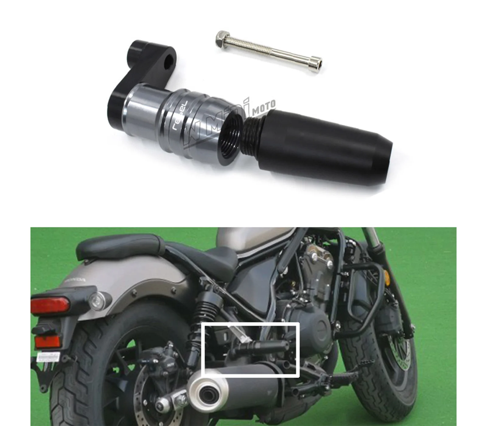 For CMX500 CMX300 Crash Pads Exhaust Sliders Crash Protector For Honda Rebel CM CMX 300 300 2017-2024 Motorcycle CNC Accessories
For CMX500 CMX300 Crash Pads Exhaust Sliders Crash Protector For Honda Rebel CM CMX 300 300 2017-2024 Motorcycle CNC Accessories