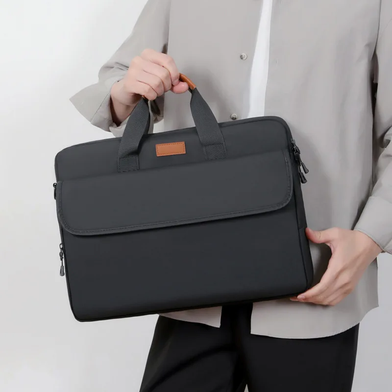 Business Laptop Bag 15.6 Inch, Large Capacity Briefcase for Men Women, Waterproof Office Handbag with Shoulder Strap, Black
Business Laptop Bag 15.6 Inch, Large Capacity Briefcase for Men Women, Waterproof Office Handbag with Shoulder Strap, Black