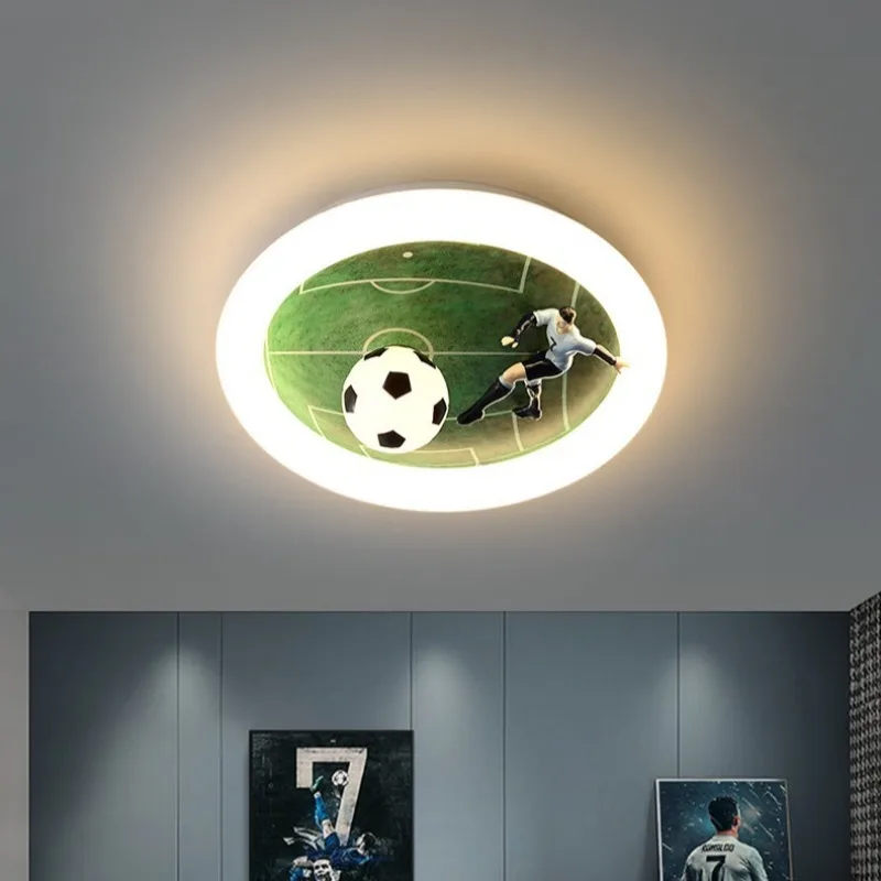 Interesting Creative Children's Room Bedroom Light Round Simulation Football Modeling Lamp Modern Novel Household Ceiling Light
Interesting Creative Children's Room Bedroom Light Round Simulation Football Modeling Lamp Modern Novel Household Ceiling Light
