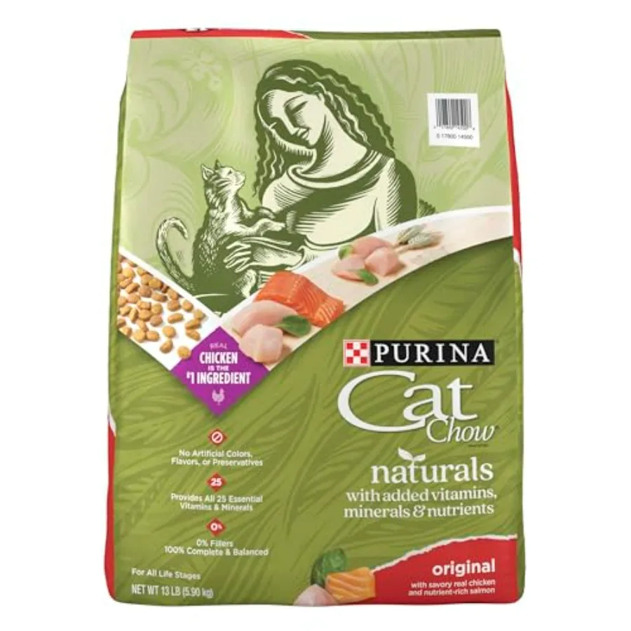 Naturals With Added Vitamins, Minerals and Nutrients Dry Cat Food, Naturals Original - 13 lb. Bag
Naturals With Added Vitamins, Minerals and Nutrients Dry Cat Food, Naturals Original - 13 lb. Bag