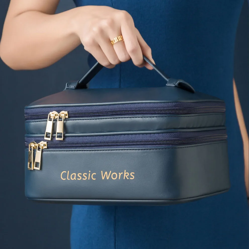 New PU makeup bag two-piece cosmetic storage bag, PVC waterproof makeup bag, large capacity, high-end feel
New PU makeup bag two-piece cosmetic storage bag, PVC waterproof makeup bag, large capacity, high-end feel
