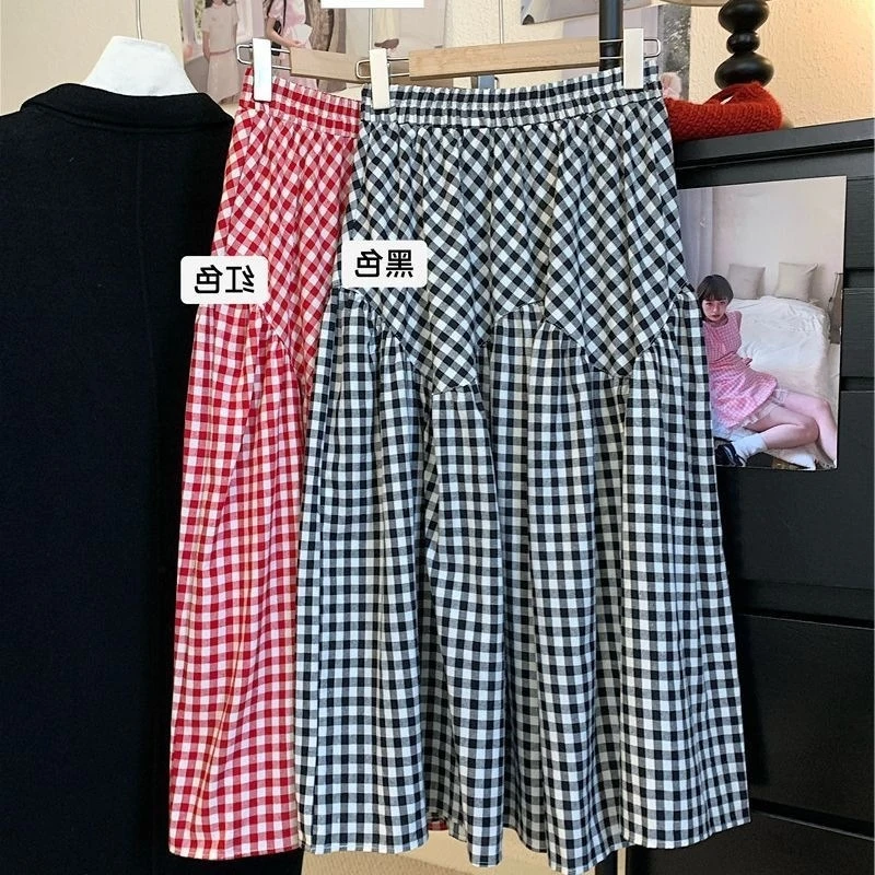 Vintage plaid high-waisted flared skirtAWomen's new versatile slim-fit casual mid-length skirt
Vintage plaid high-waisted flared skirtAWomen's new versatile slim-fit casual mid-length skirt