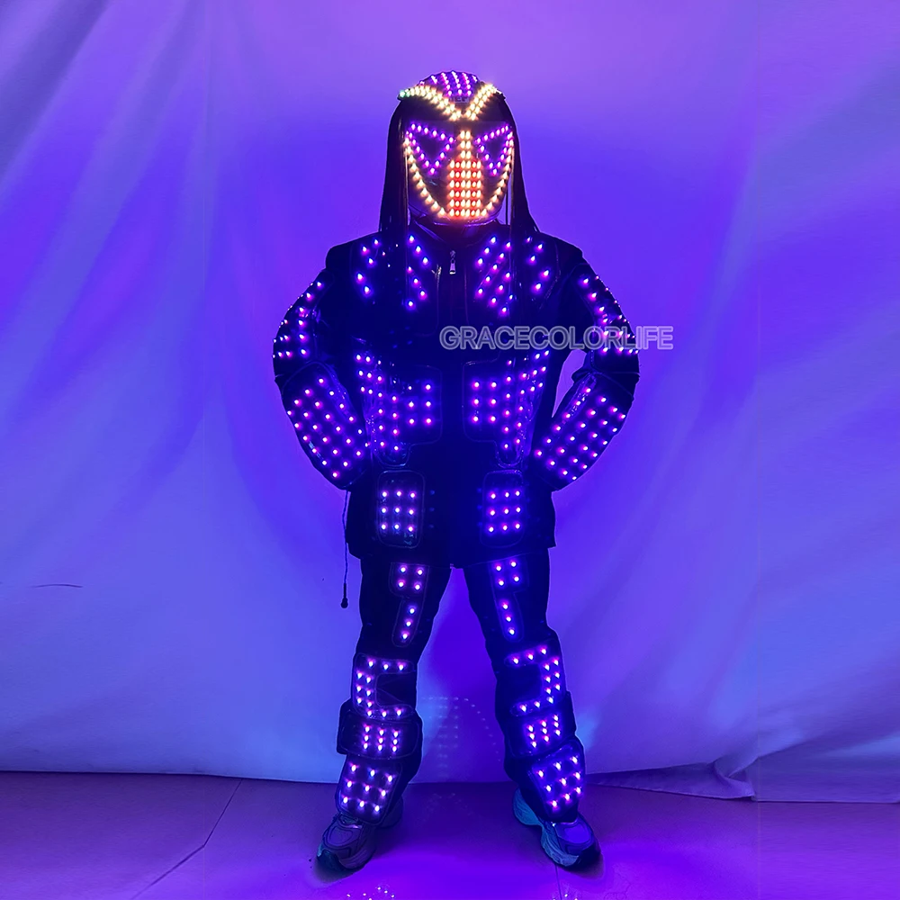 RGB LED Glowing Jacket Suit Performance Costume Interactive Stage Outfit for Nightclub Party & Festival Wear
RGB LED Glowing Jacket Suit Performance Costume Interactive Stage Outfit for Nightclub Party & Festival Wear