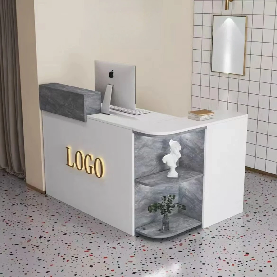 bmLatest Designed Checkout Counter Fashionable and Minimalist Reception Small Reception Desk Comfortable Office Custom logo&
bmLatest Designed Checkout Counter Fashionable and Minimalist Reception Small Reception Desk Comfortable Office Custom logo&