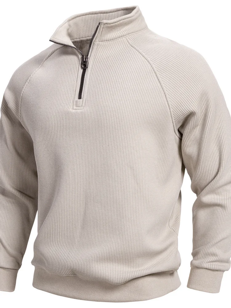 Trendy Men's Hoodie Half Zipper Fleece Lined Stand Collar Casual Warm Long Sleeve Cotton Polyester Blend Fashionable Streetwear
Trendy Men's Hoodie Half Zipper Fleece Lined Stand Collar Casual Warm Long Sleeve Cotton Polyester Blend Fashionable Streetwear