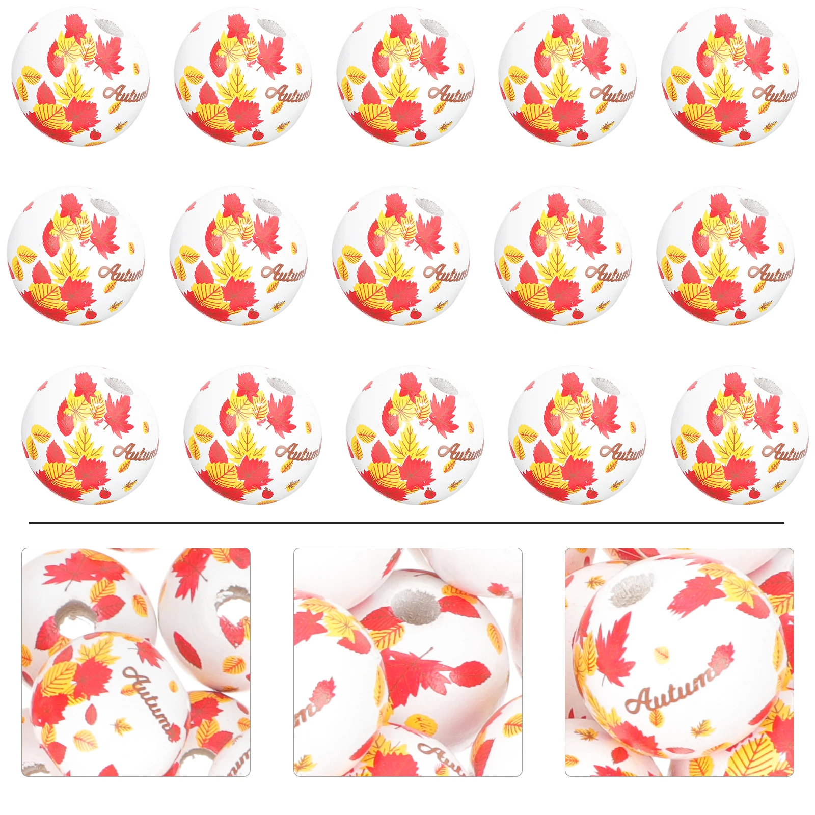 DIY Wooden Beads Making Material Maple Leaf Pattern Decorations for Homes Festivals Theme Activities
DIY Wooden Beads Making Material Maple Leaf Pattern Decorations for Homes Festivals Theme Activities