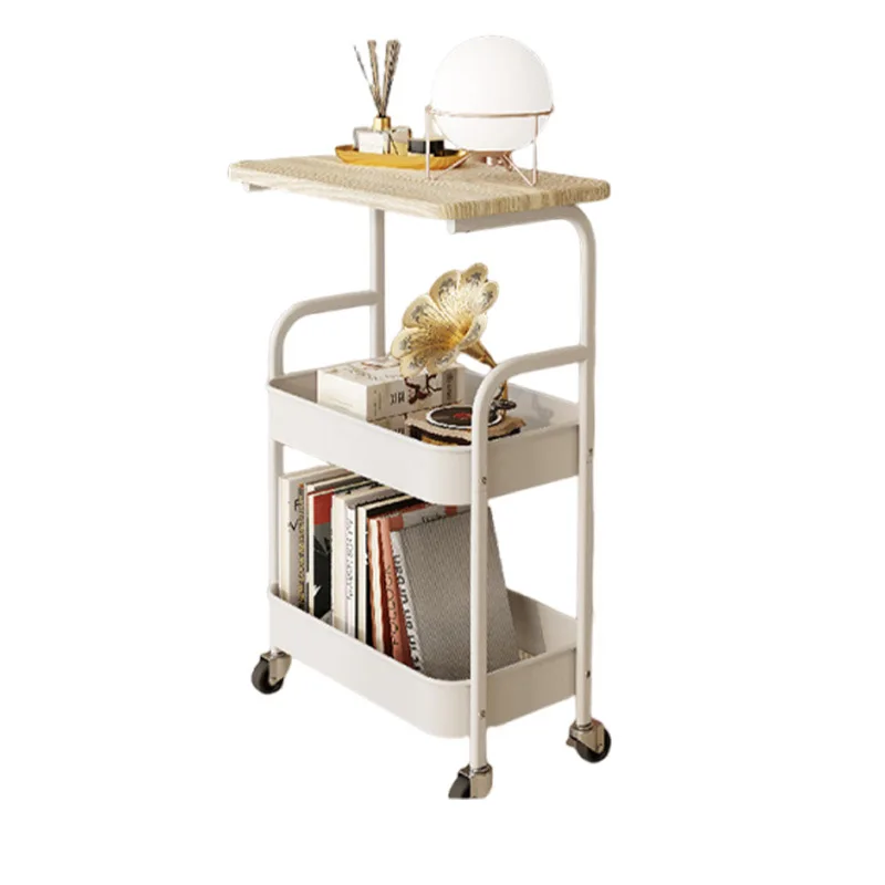 Movable Trolley Shelf, Bedroom Bedside Table, Living Room, Sofa Side, Tea Table, Food Storage Rack
Movable Trolley Shelf, Bedroom Bedside Table, Living Room, Sofa Side, Tea Table, Food Storage Rack